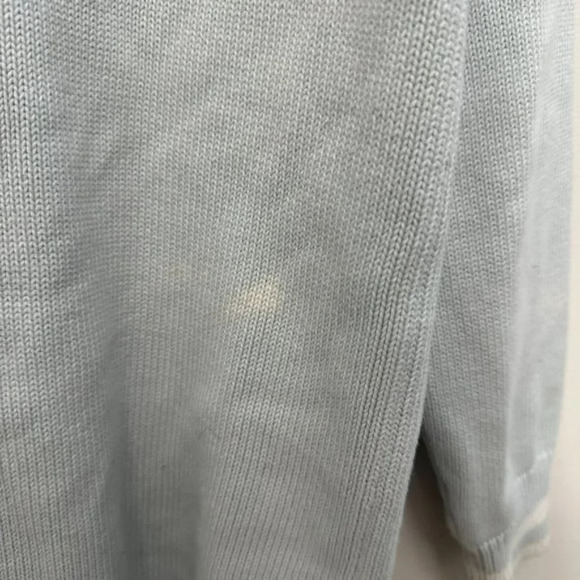 Sunday Best Lamora V-Neck Striped Button Front Cardigan Varsity Style Blue Small - Picture 8 of 16